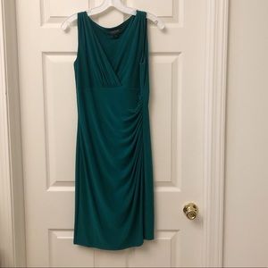 Lauren Ralph Lauren V-Neck Dress, Green Size 6